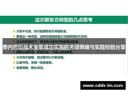 费内巴切战术变革成功实施的关键策略与实践经验分享